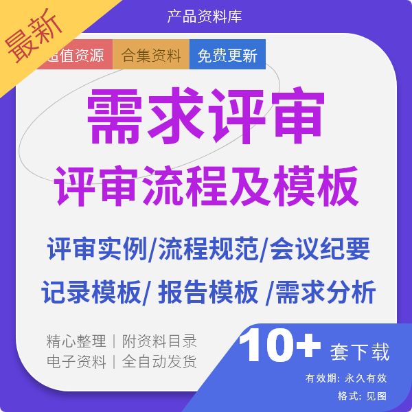 需求评审流程说明以及报告模板分享缩略图