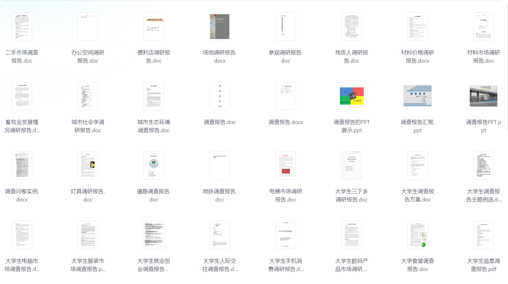 130.0套市场调研-调研案例-118.6MB-全栈产品经理设计师资料库